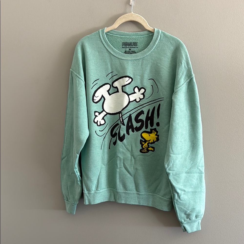 Peanuts Mint Green Crewneck
